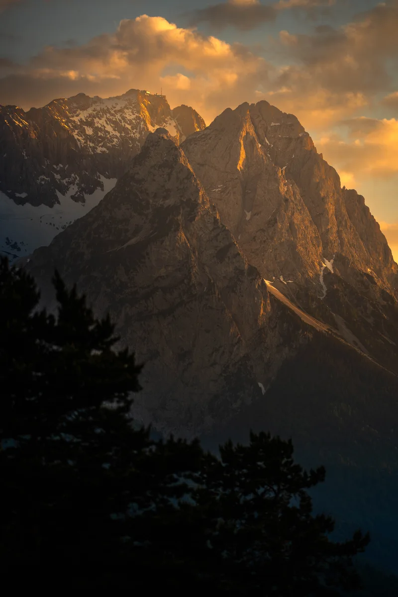 Sunset On Alps
